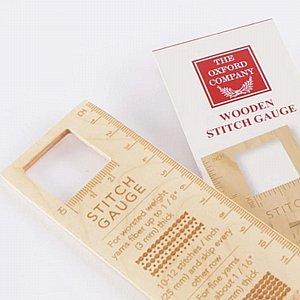 סרגל למדידת צפיפות בפאנץ נידל - THE OXFORD COMPANY STITCH GAUGE סרגל למדידת צפיפות בפאנץ נידל - THE OXFORD COMPANY STITCH GAUGE