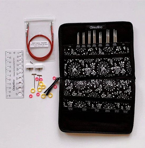  ChiaoGoo TWIST Lace inter. needle set 13cm 2.75-5.00mm 
