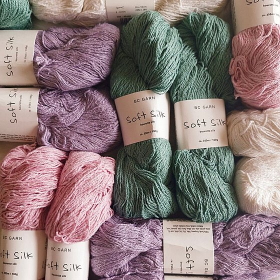  100% ���  BC GARN bourette DK