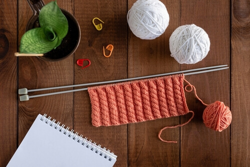 יומן סריגה לדוגמא